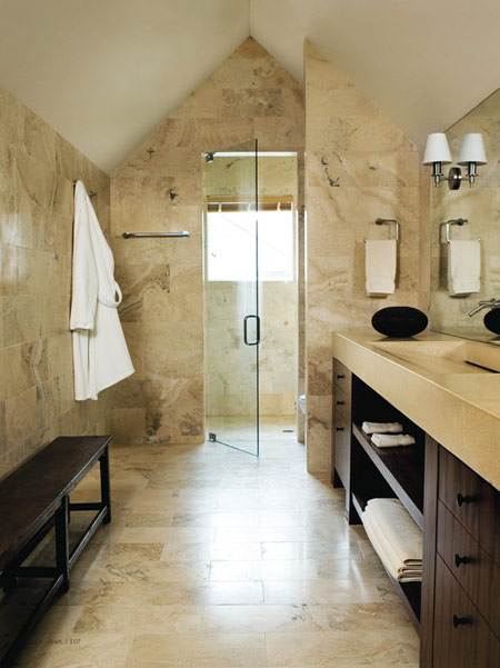 , سنگ هایی با زیبایی ماندگار برای کف، دیوار و سطح کانتر حمام