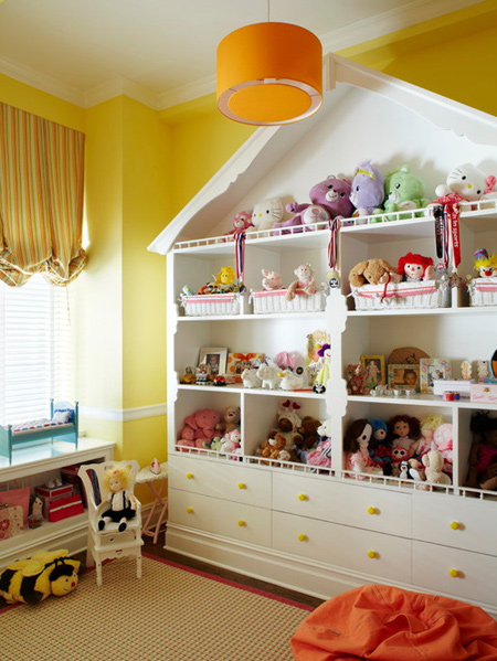 , ایده های چیدمان عروسک و اسباب بازی در اتاق کودک