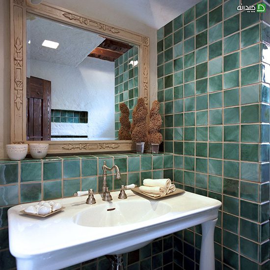 , کاشی حمام سبز، سرویس بهداشتی شما را جوان می‌کند!