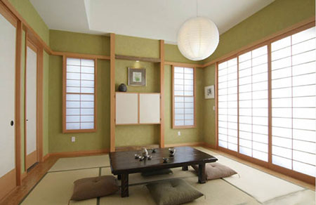 طراحی دکوراسیون خانه به سبک ژاپنی ها ,درهای کشویی به سبک ژاپنی