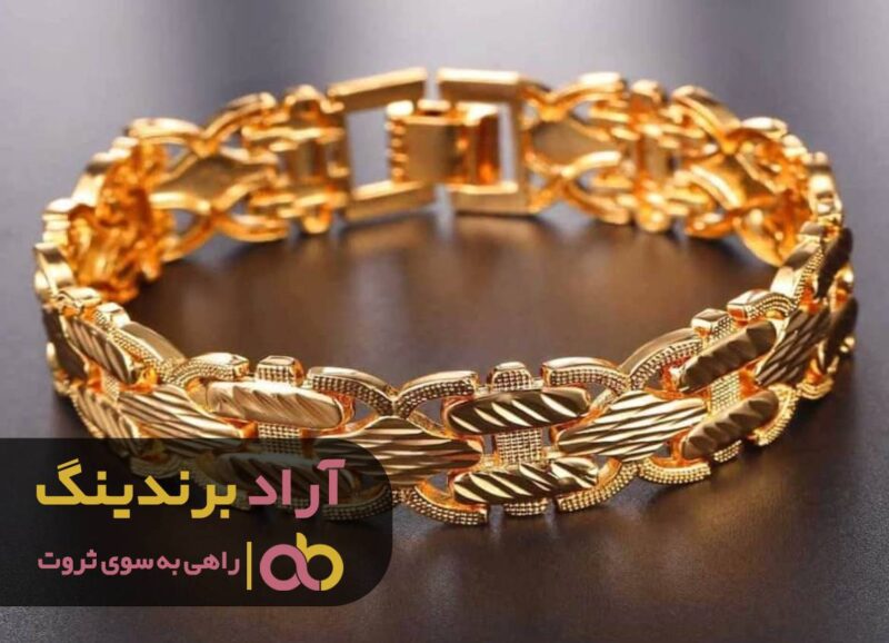 , دستبند زنانه طلا زنجیری
